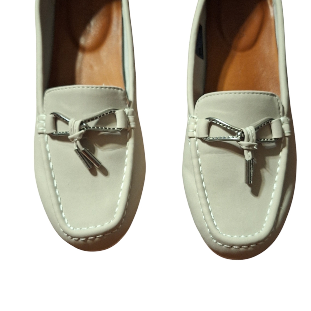 Women's White Loafers *